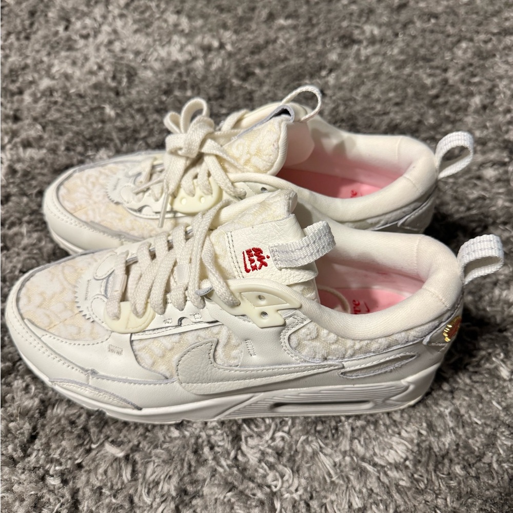 Nike Kids Cream and White Sneakers